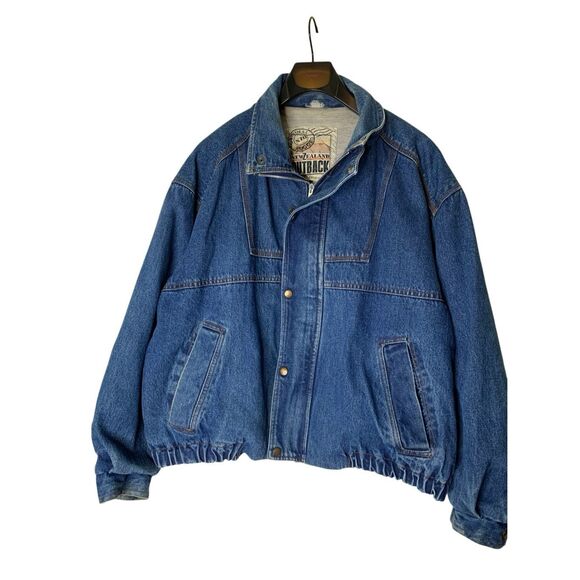 Vintage New Zealand Outback 100% cotton denim jacket size large